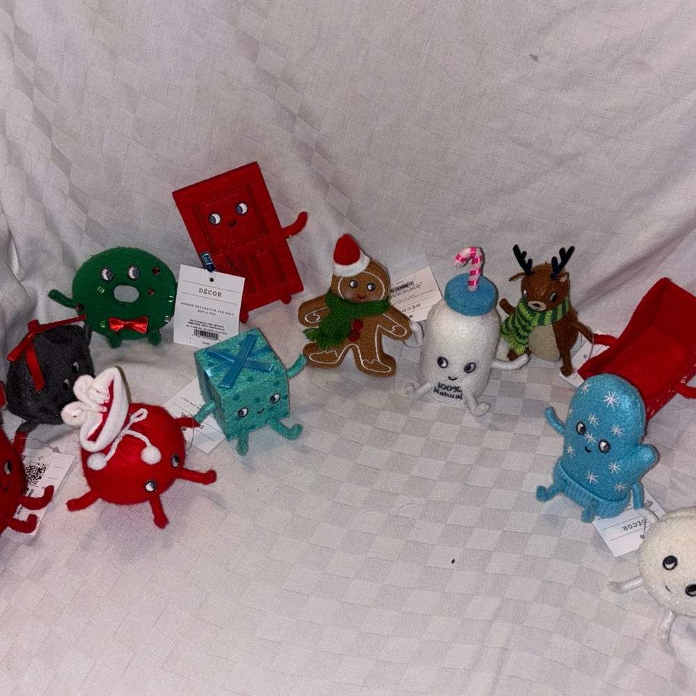 Holiday Plush Character Collection - Red, Green, Blue